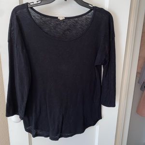 I. Crew black tshirt